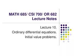 Ppt Math 685 Csi 700 Or 682 Lecture