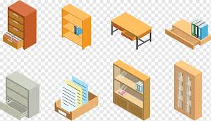 Isometric File Cabinet And Storage Png
