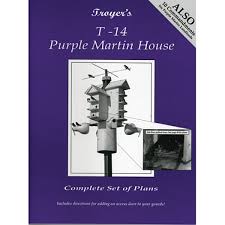 Troyer S T 14 Cedar Purple Martin House