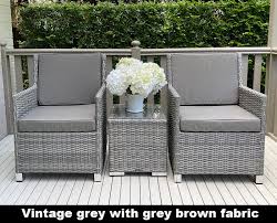 Outdoor Patio Set Vintage Grey