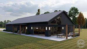 Pergola Barn Style House Plans