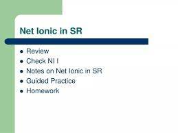 Ppt Net Ionic In Sr Powerpoint
