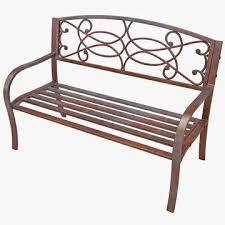 Steel Scrollwork Bench 3d Model