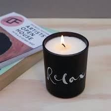 Candle Scented Glass Relax