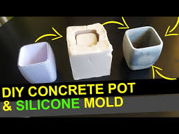 Concrete Pot With A Silicone Mold Diy
