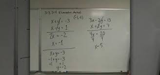 Elimination Method Math Wonderhowto