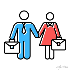 Employment Gender Equality Color Icon