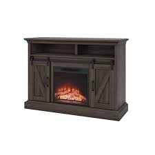 Allston 48in Barn Door Media Fireplace