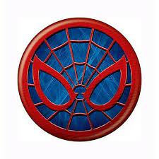 Spider Man Icon Symbol On Blue