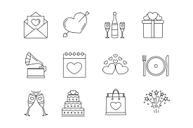 Valentines Day Icon Set Graphic By