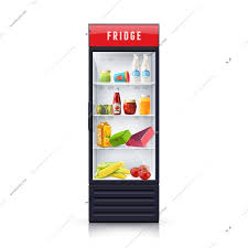 Modern Refrigerator With Vegetables