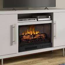 Media Console Wooden Electric Fireplace