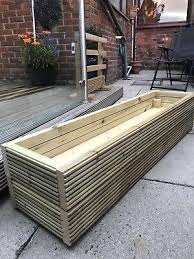 Wooden Garden Decking Planter Handmade