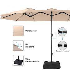 15 Ft Outdoor Terrace Umbrella Double