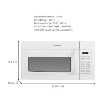Hotpoint Rvm5160dhww 1 6 Cu Ft Over The Range Microwave Oven White