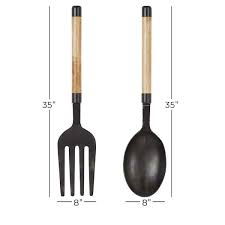 Large Spoon And Fork Metal Wall Decor