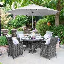 Nova Sienna 4 Seat Rattan Dining Set