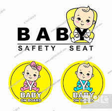 Baby Safety Seat Emblem Sticker For