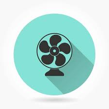 Electric Fan Icon Stock Vector By