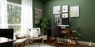 5 Paint Colors For The Home Office That