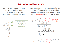 Rationalizing The Denominator Examples