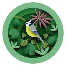 Jungle Bird Icon Removable Adhesive