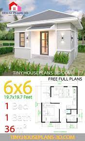 House Plans 6x6 With One Bedroom Hip