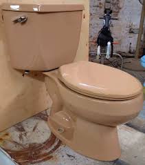 Beige Toilet Kohler Vintage Bathroom
