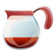 Coffee Cold Glass Pot Icon Cartoon Of