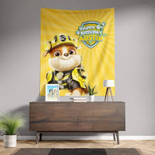 Paw Patrol Rubble Birthday Banner