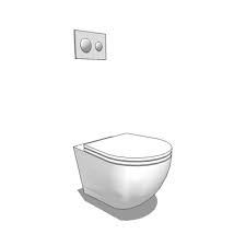 White Wall Hung Wc 3d Model