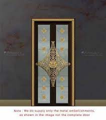 Standard Gold Pooja Room Door Design