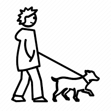 Dog Man Pedestrians People Taking