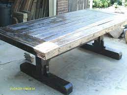 custom reclaimed barn wood dining table