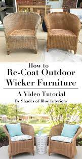 How To Re Coat Wicker Furniture