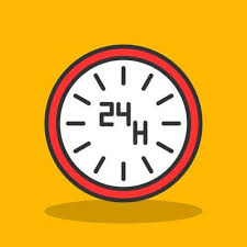 24 Hours Vector Icon Design 21274478