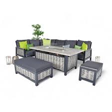 Garden Furniture With Fire Pit Table