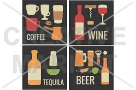 Wine Coffee Beer Tequila Icon