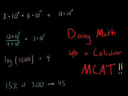 Calculator For Mcat Exponents Logs