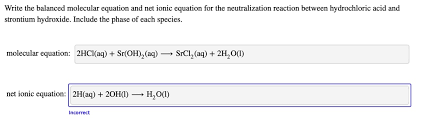 Write The Balanced Molecular Equation