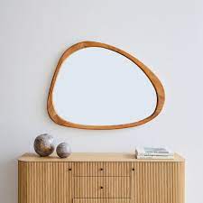 Mid Century Asymmetrical Wall Mirror