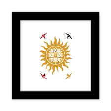 Milius Flag Icon Framed Art Print