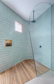 Bathroom Glass Tile Walls Light