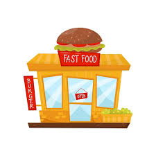 Cartoon Flat Vector Icon Of Fast Food