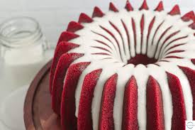 Ruby Red Velvet Pound Cake Begin With