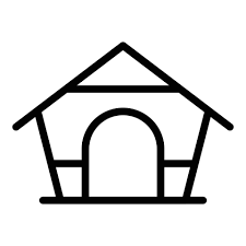 Dog House Icon Outline Vector Puppy