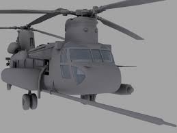 ch 47e forces transport helicopter 3d max