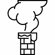 House Chimney Fireplace Snow Icon