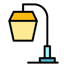 Led Lamp Icon Outline Vector Home Light