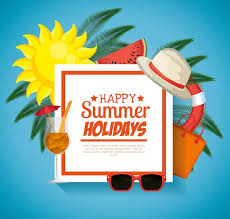 Summer Holidays Set Icons Vector